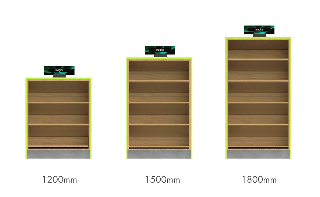 Performance Wall Shelving sizes