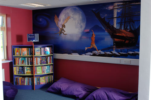 digital wallpaper pirate ship. High adventure in the Reading Room pod