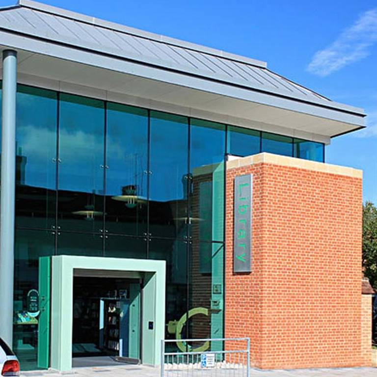 Thame Library entrance