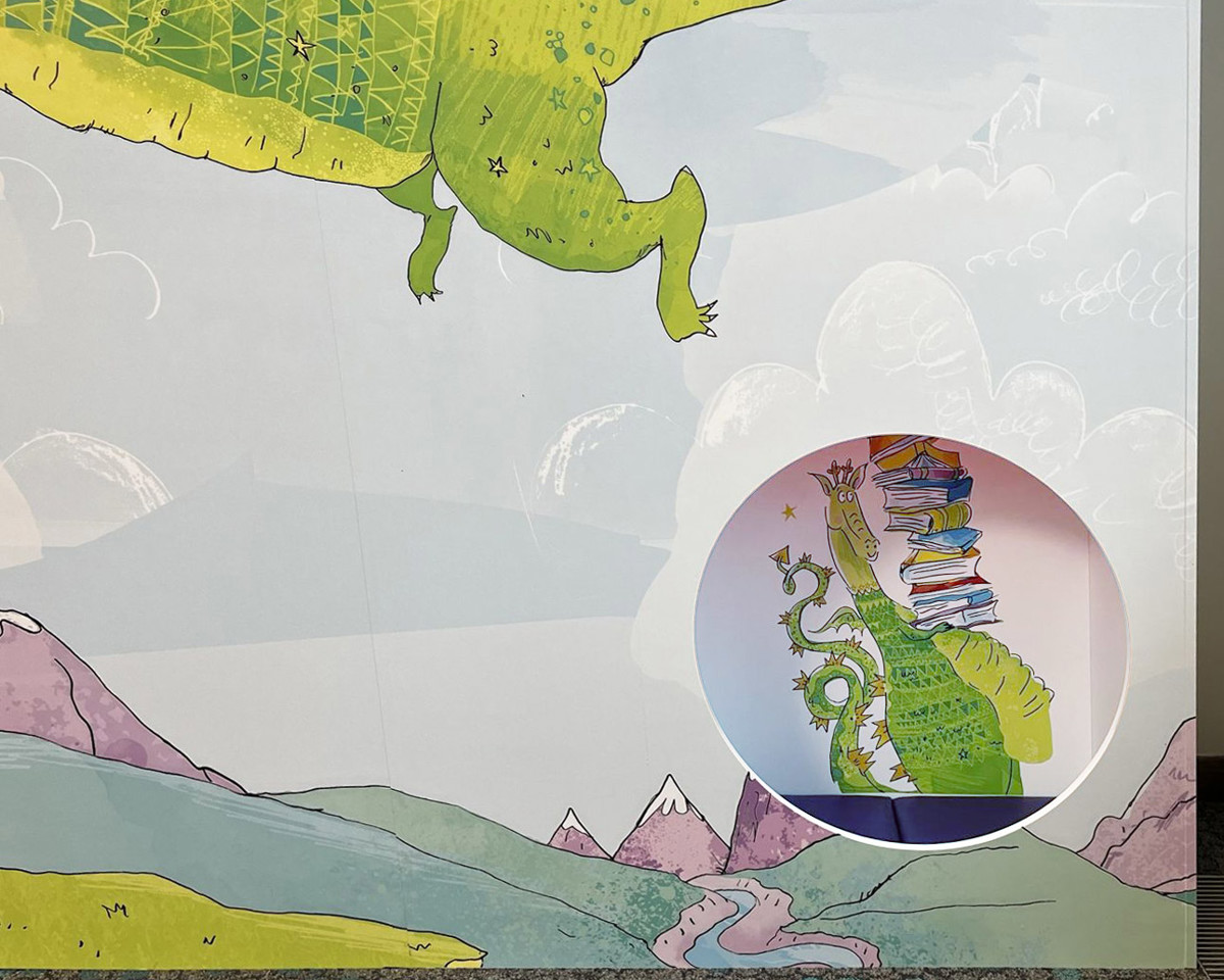 Toddler reading hideout