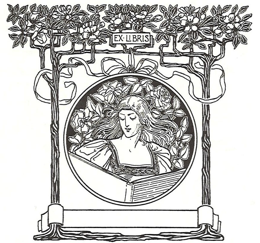 Ex libris stamp with room to write your name