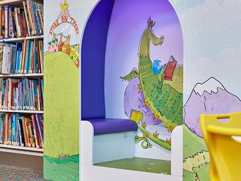 Children's reading nook - copyright BHB Architects