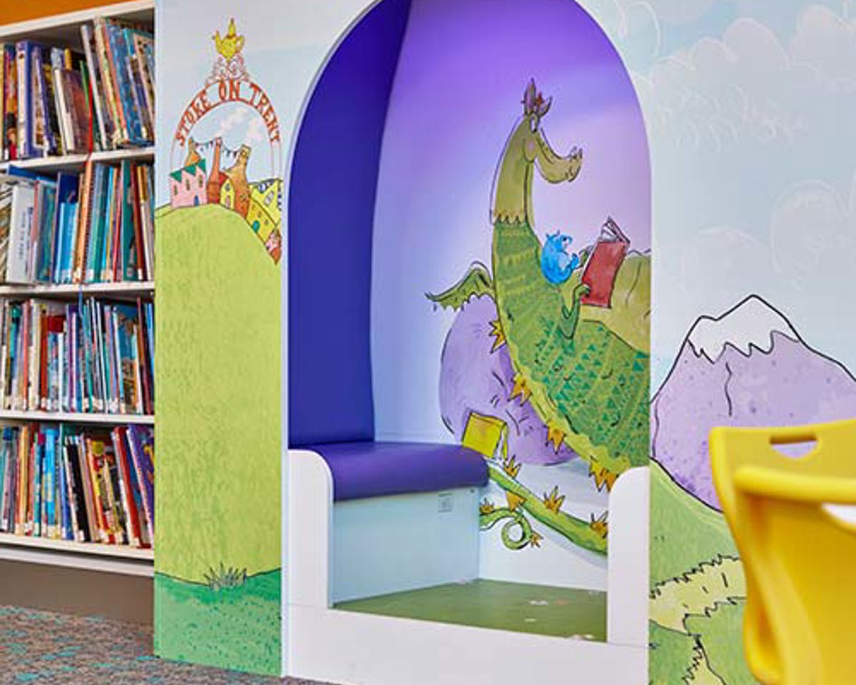 Children's reading nook - copyright BHB Architects