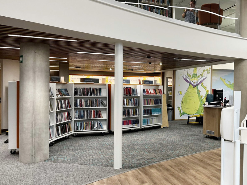 Looking right from main entrance