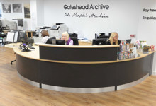 Local studies library design — archive and local history library space at Gateshead Central Library