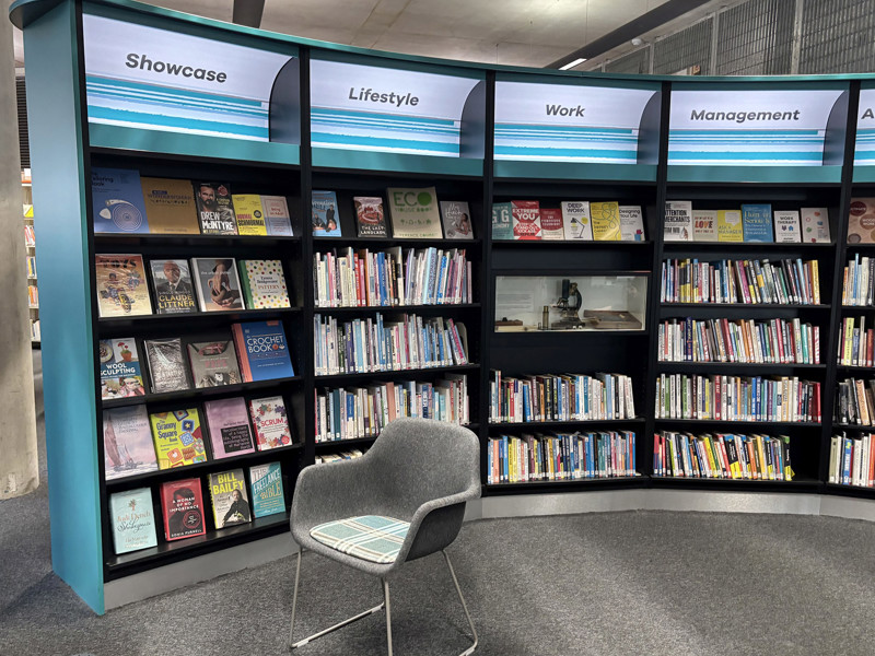 Non-fiction with integrated museum case