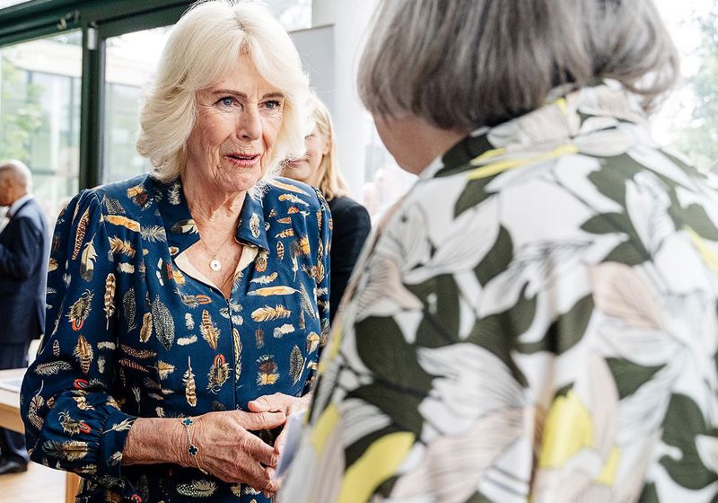 Rachel Van Riel meeting Her Majesty Queen Camilla