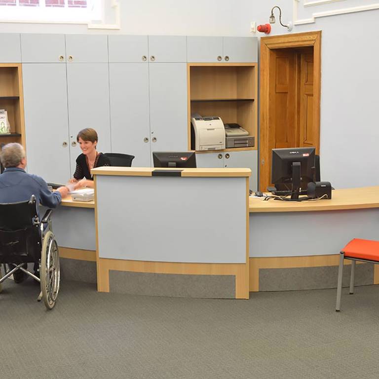 Wheelchair accessible counter, Gateshead Central Library