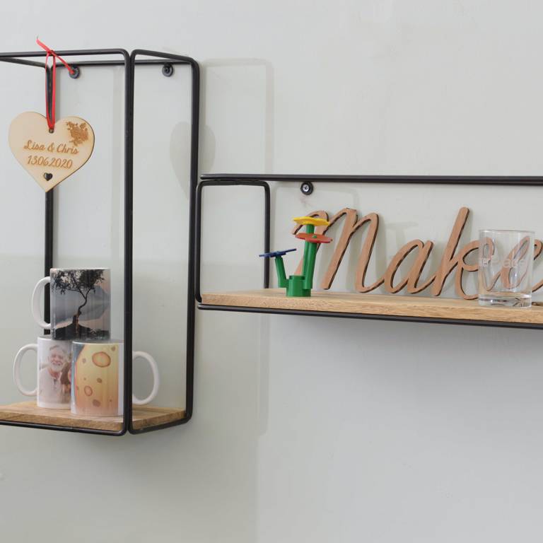 Display showcasing MakerPlace creations