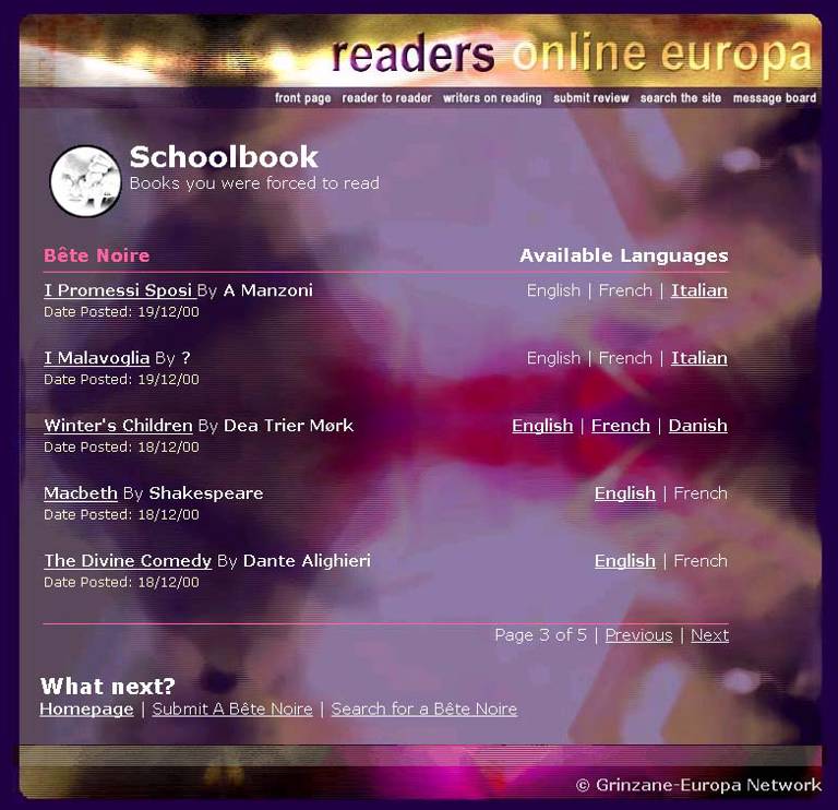 Readers Online Europa