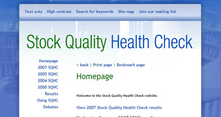 Stock Quality Health Check