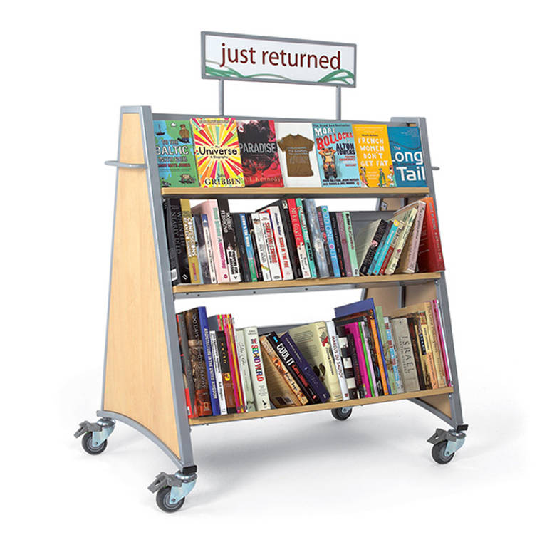 Of course you could just use the cart as a way to display the returned books so it never is empty.