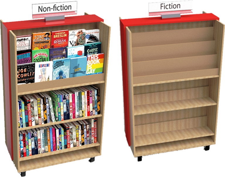 Easy to move Active bookcases