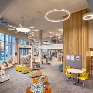 Looking to entrance from children - copyright BHB Architects