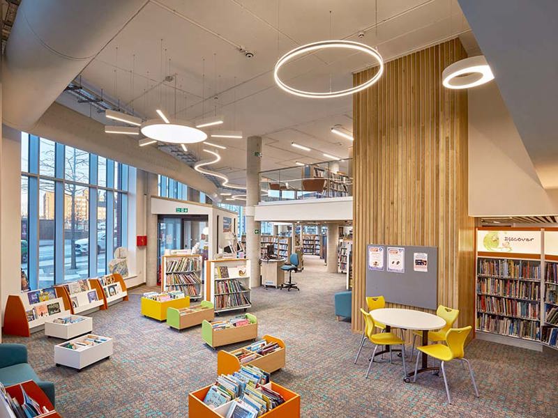 Looking to entrance from children - copyright BHB Architects