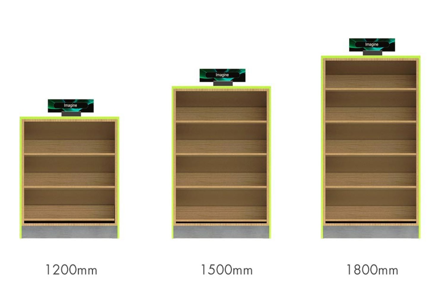 Performance Wall Shelving sizes