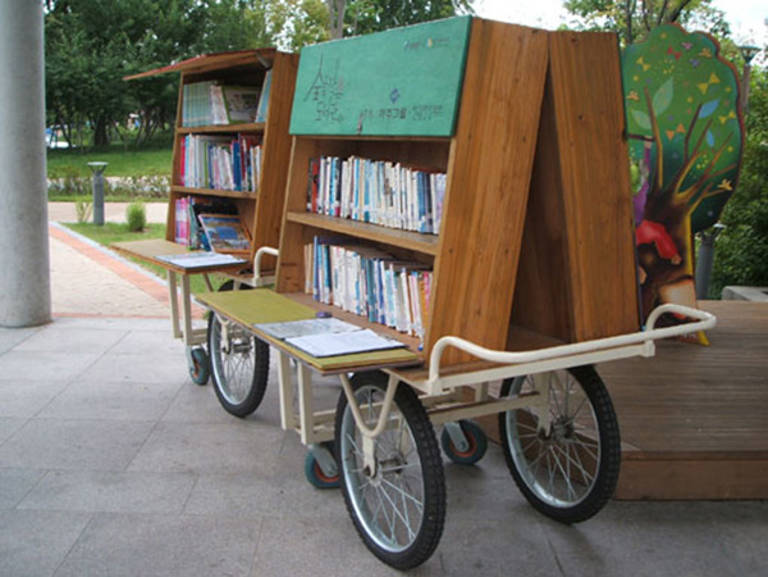 Some are truly mobile and work as pop-up libraries in themselves