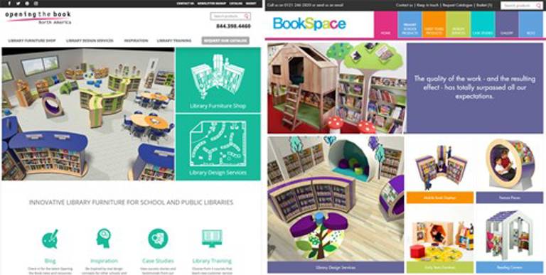 Opening the Book and Bookspace websites