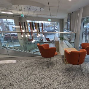 Easy seats on mezzanine