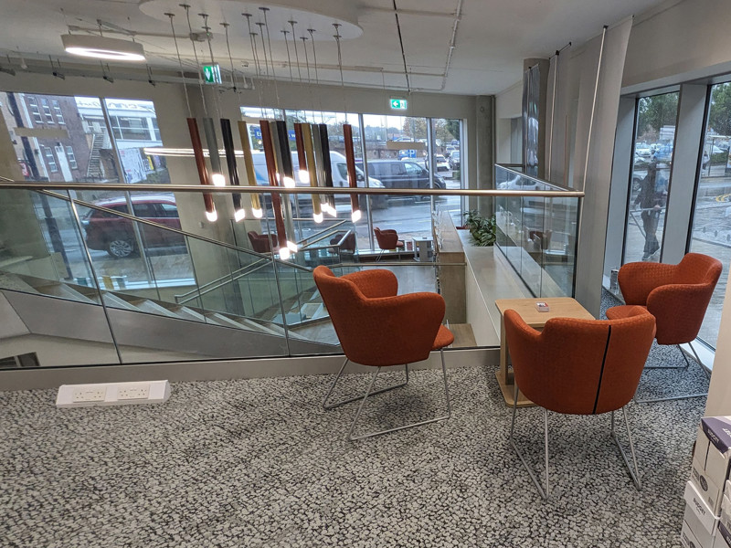 Easy seats on mezzanine