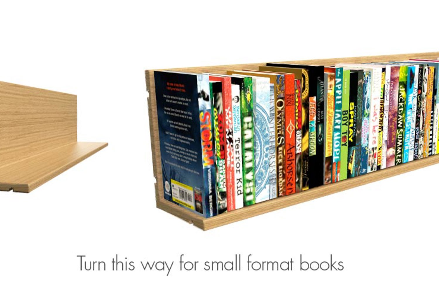 Small format book shelf