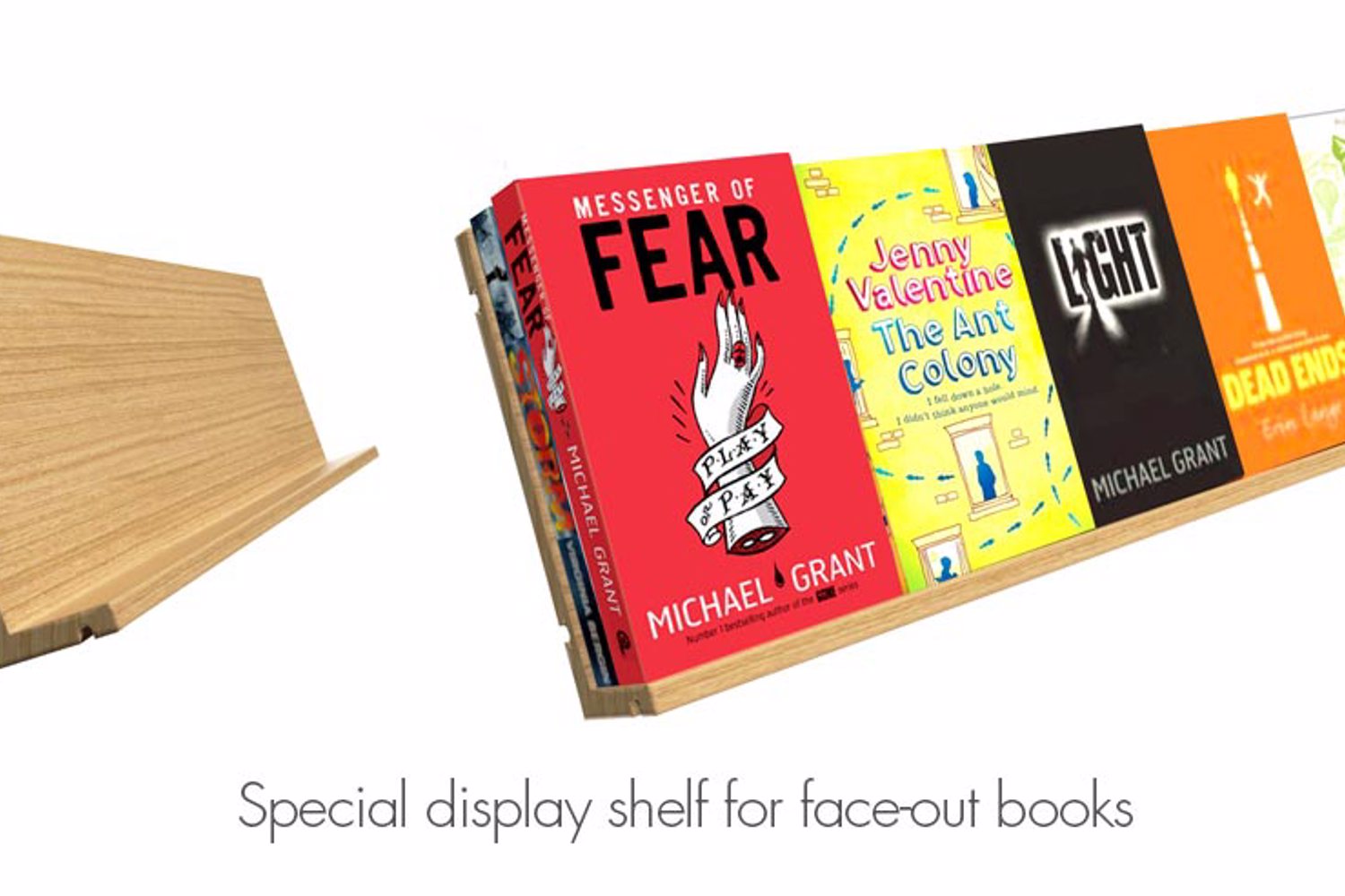 Special display shelf for face-out books