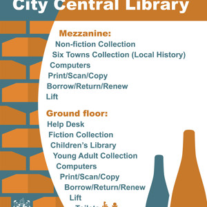 Brick and bottle signage design