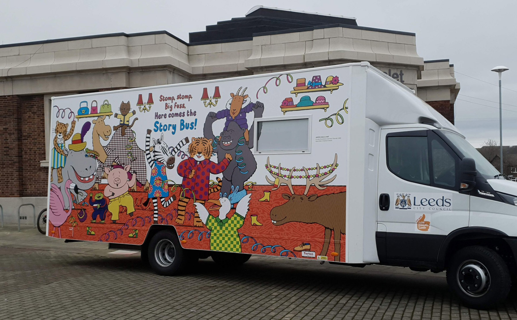 Leeds Story Bus — Nick Sharratt graphics