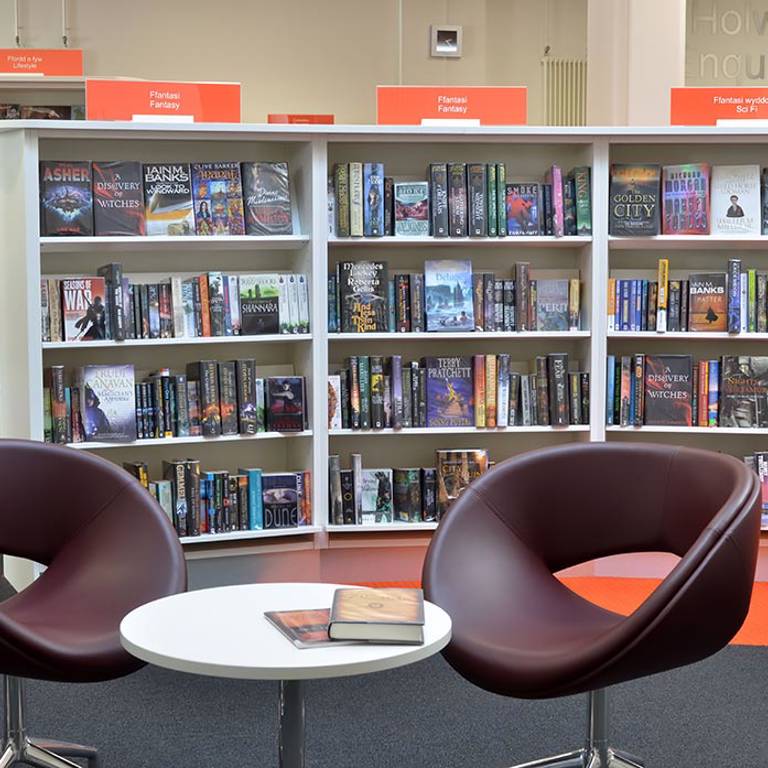 Elegant seating, Llandudno Library