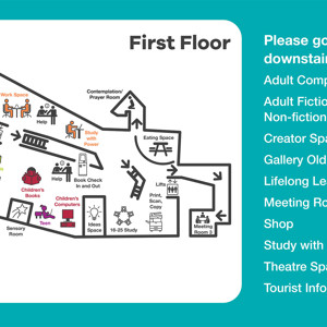 Autism-friendly map first floor