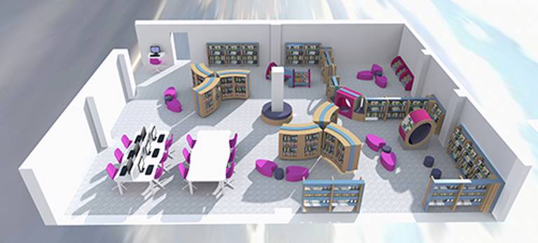 Library 3D visual