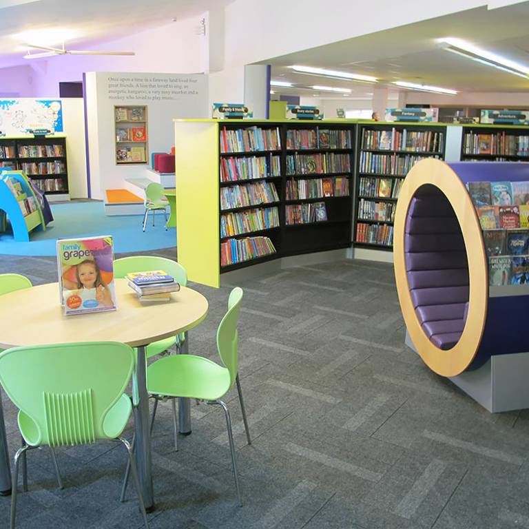 Colourful childrenâ€™s area, Wellington Library